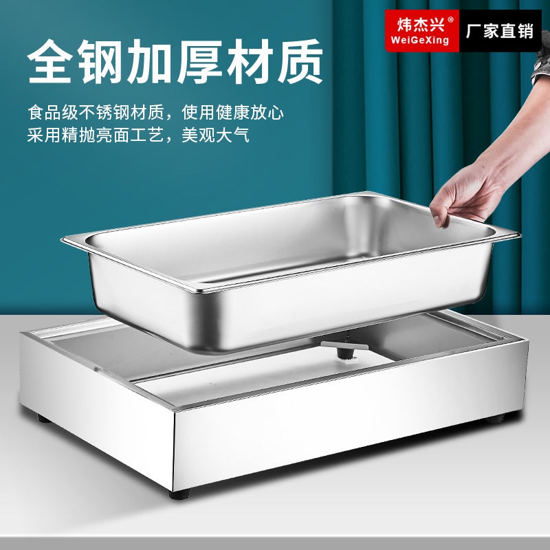 Cold Dish And Marinated Food Warming And Cooling Basin, Sushi And Pastry Display Stand, Cold Meal Dessert Display Table, Cooked Food Fruit Tray, Chilled Food Display - Image 4