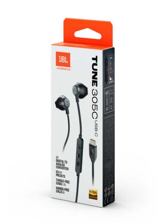 Tune 305C USB-C Wired Hi-Res In-Ear Headphones Black - view 5