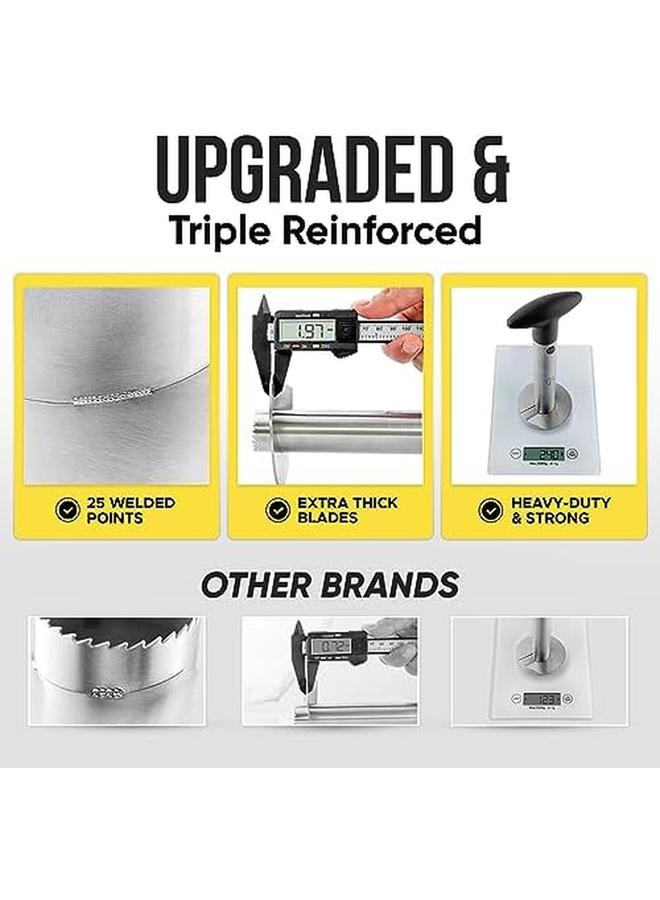 Zulay Kitchen Pineapple Corer And Slicer Tool Stainless Steel Pineapple Cutter For Easy Core Removal And Slicing Super Fast Pineapple Slicer And Corer Tool Saves You Time Black - Image 2