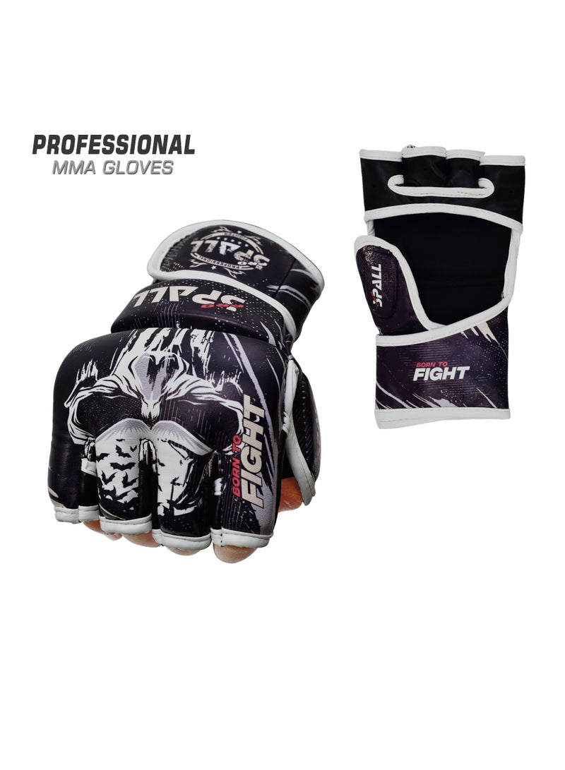سبال قفازات فنون الدفاع عن النفس قفازات ملاكمة ولدت للقتال للرجال والنساء من جلد البولي يوريثان، المزيد من الحشو بدون أصابع، قفازات ملاكمة للكيك بوكسينغ، الملاكمة التايلاندية والحقيبة الثقيلة - Image 1
