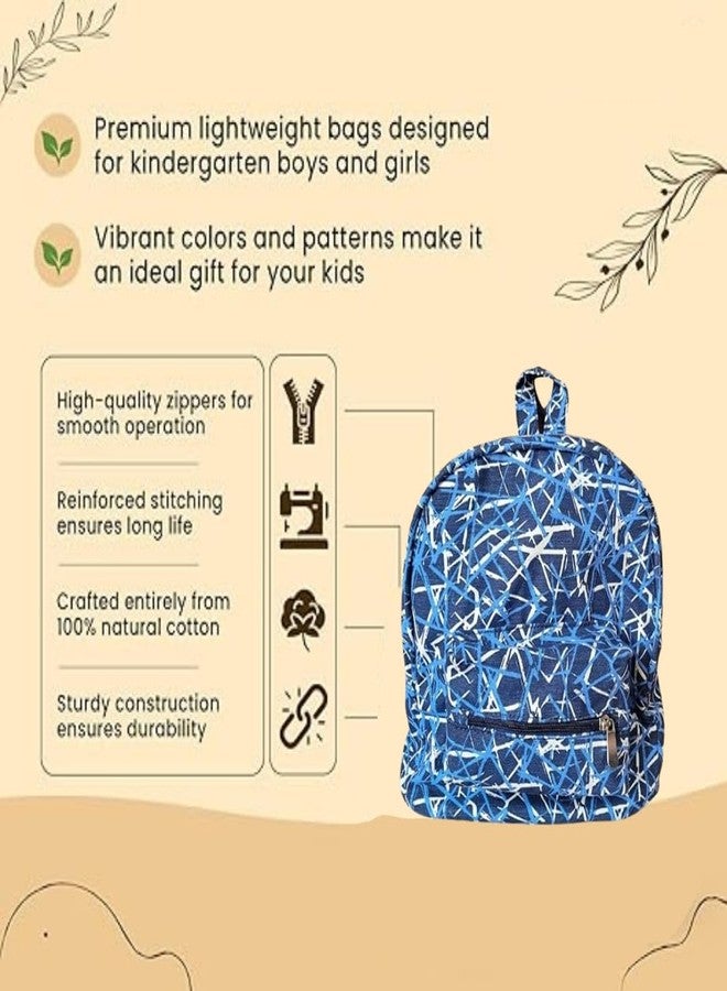 earthsave Kids Cotton Backpack for Preschool, Nursery, Kindergarten, School, Tuition, Picnic, Travelling Backpack for Boys & Girls | Octopus Print (Stoke) - Image 4