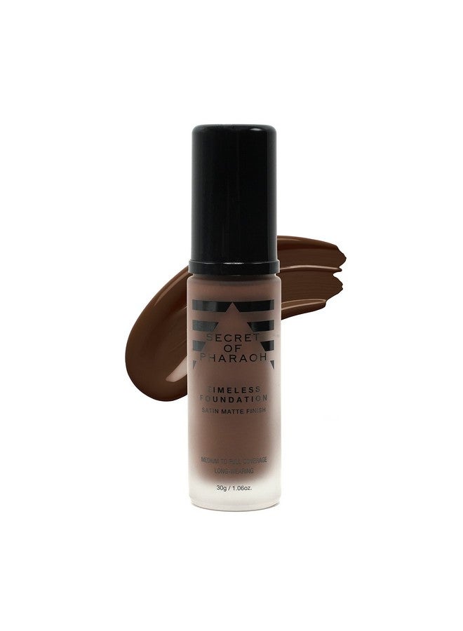 EBIN NEW YORK Secret Of Pharaoh Timeless Foundation Dark Chocolate ; Buildable Coverage Satin Matte Finish Oil Absorbing All Day Lasting Lightweight Formula - Image 2