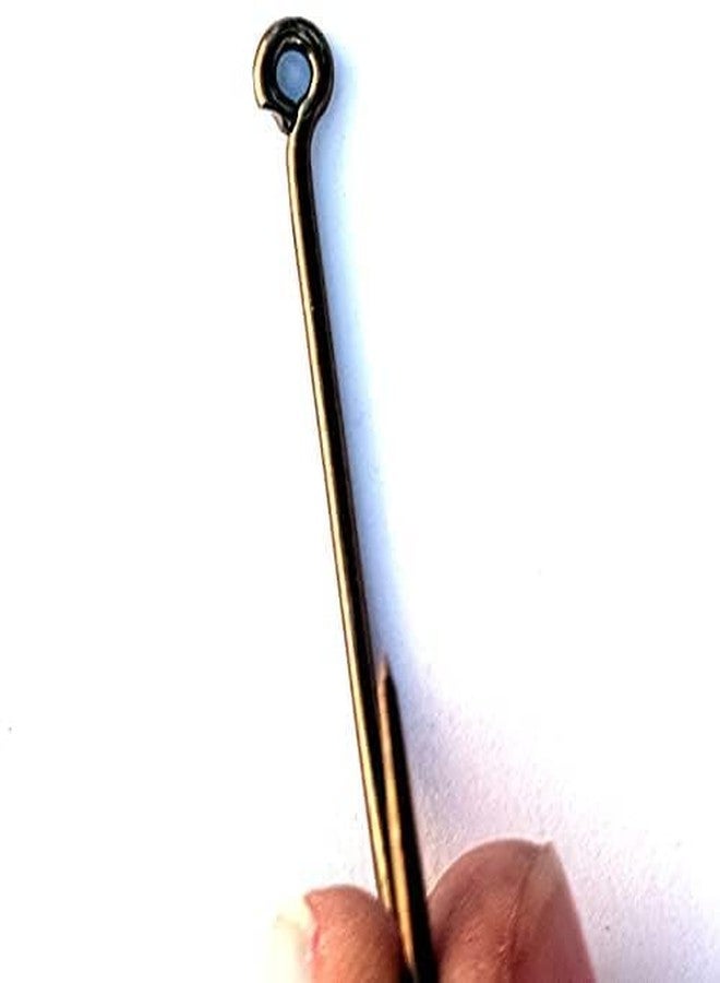 Awadh - Bronze Ringed Fishing Hooks Sizes No.4/0 Quantity:Total 10 pcs Length-4.7cm Width-1.7cm - Image 5