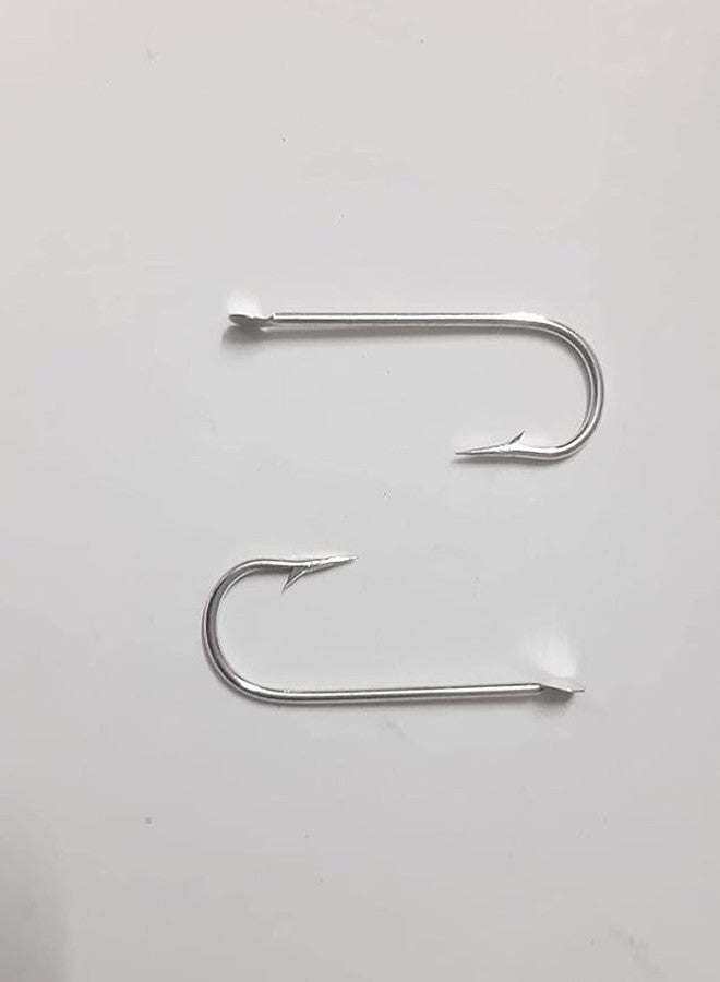 Awadh - Bronze Ringed Fishing Hooks Sizes No.4/0 Quantity:Total 10 pcs Length-4.7cm Width-1.7cm - Image 2