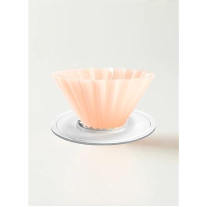 Origami Air S Dripper With Plastic Holder  As Resin Pour Over Coffee Maker For 12 Cups  Compatible With Vcf01  Wave 155 Filters  Matte Pink  Lightweight  Durable - Image 1