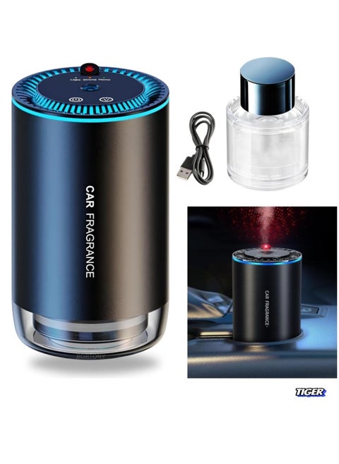 Car Diffuser Humidifier with Star Projector – 150ml Aromatherapy Diffuser with LED Starry Ambient Light, 300mAh Rechargeable Smart Air Freshener for Car, Home, Office, and Bedroom - Compact, Stylish, and Soothing Air Purifier