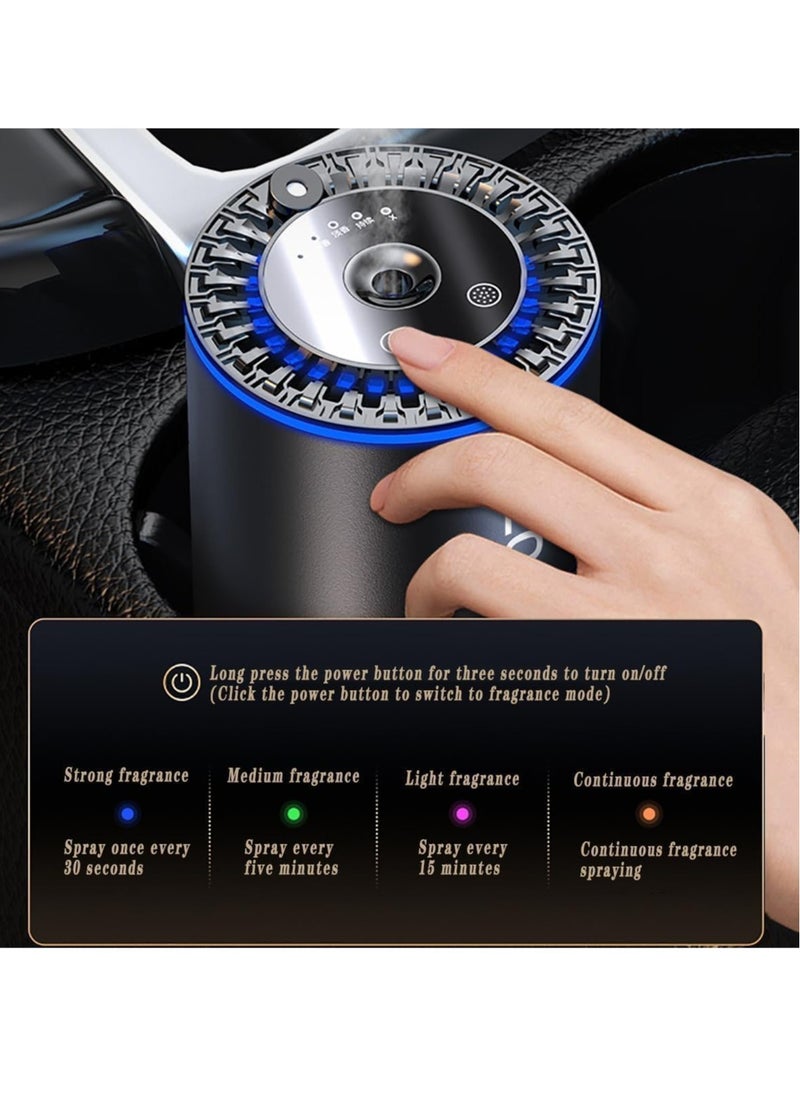 TIGER Car Diffuser Humidifier with Star Projector – 150ml Aromatherapy Diffuser with LED Starry Ambient Light, 300mAh Rechargeable Smart Air Freshener for Car, Home, Office, and Bedroom - Compact, Stylish, and Soothing Air Purifier  - Image 3