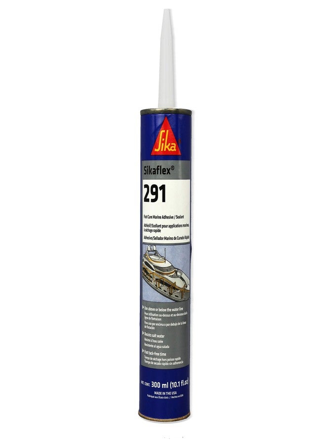 Sikaflex-291, Adhesive and Sealant, 10.1 fl. oz Cartridge, White - Image 1