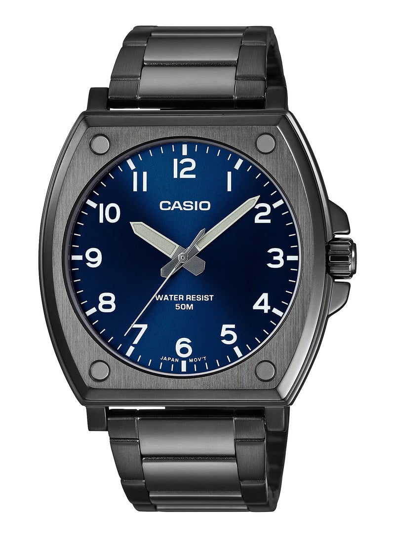 CASIO Quartz Blue Dial Stainless Steel Men's Watch MTP-E730B-2AV
