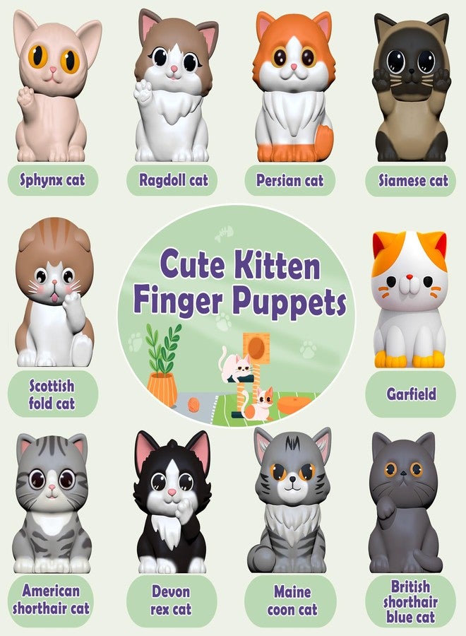 Aigybobo Learning Toys for Toddlers 1 2 3 Year Old Toddlers, 20Pcs Kitten Finger Puppets for Kids, Montessori Counting, Matching & Sorting Toy, Christmas Birthday Gifts for Baby Boys Girls Age 12-18 Months - Image 3