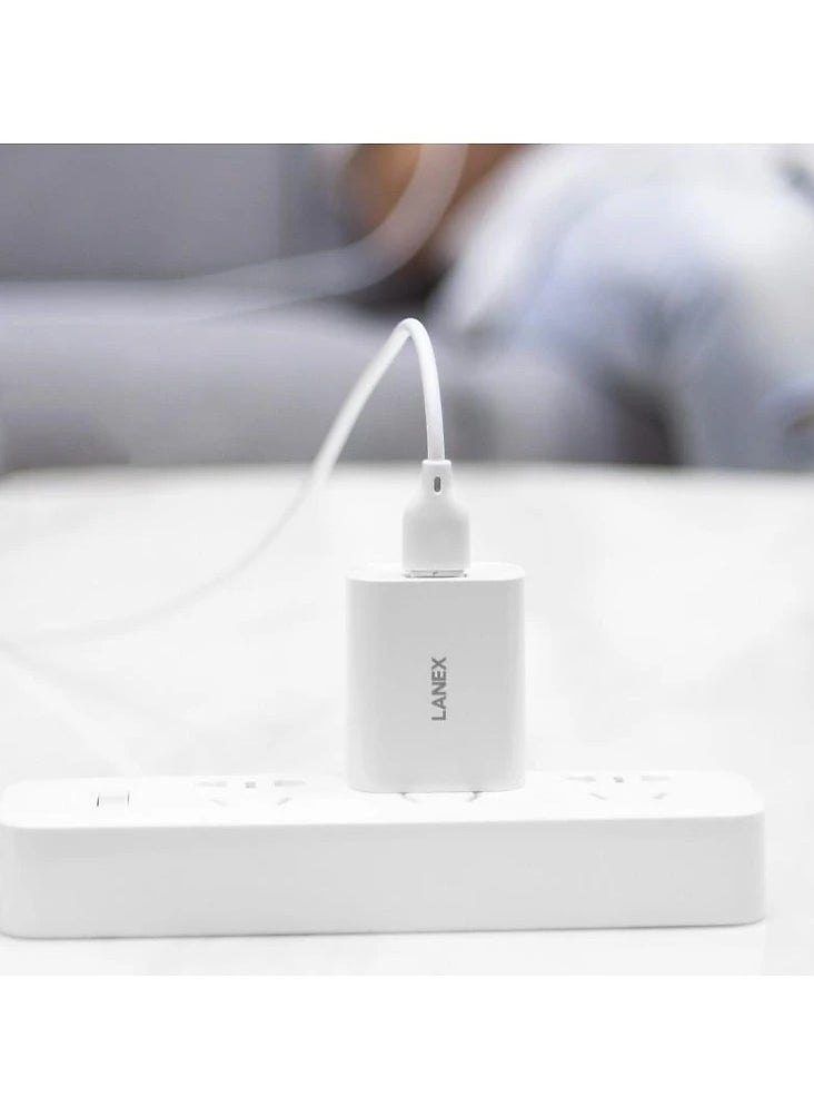 LANEX - Lanex 2.1A Fast Charge USB to Lightning Cable 2M - LTC N06L - Image 1