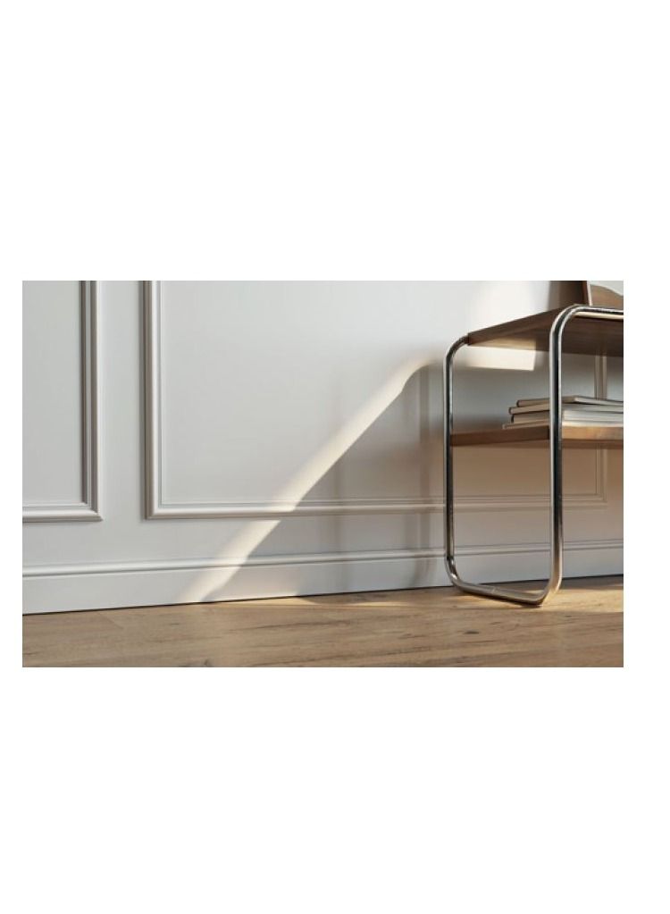 عالم نسيل نعلات من مادة البوليسترين لتغطية نعلة السيراميك  PS Skirting Board- مقاس 15*2*240 سم - 5 حبات/أعواد - Image 3