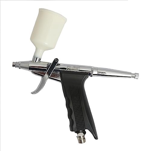 KHAITAN Air Brush K-30 For Statue Painting, Tattoo & Bakery Use Hand Powered With 20 & 40Ml Cup,Silver - Image 4