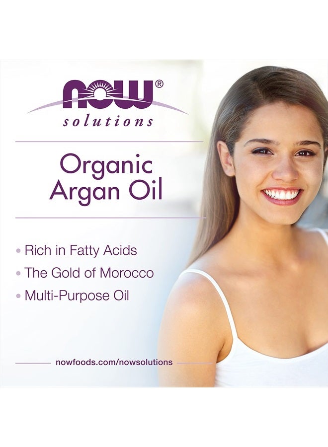 now Solutions, Organic Argan Oil, Certified Organic and 100% Pure, "Gold of Morocco" Multi-Purpose Oil, 2-Ounce - Image 3