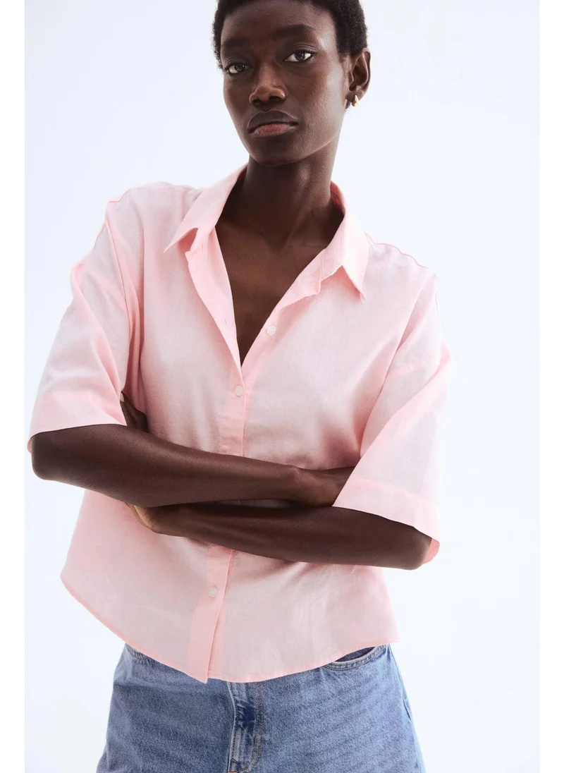 H&M Linen-blend shirt