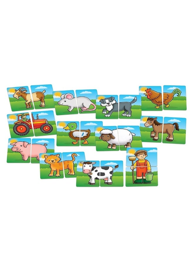 Orchard Toys Moose, Farmyard Heads & Tails Game. A First Matching Activity That develops into a Fun Game. 24 Chunky Cards. Age 18 Months+. 1-4 Players - Image 4