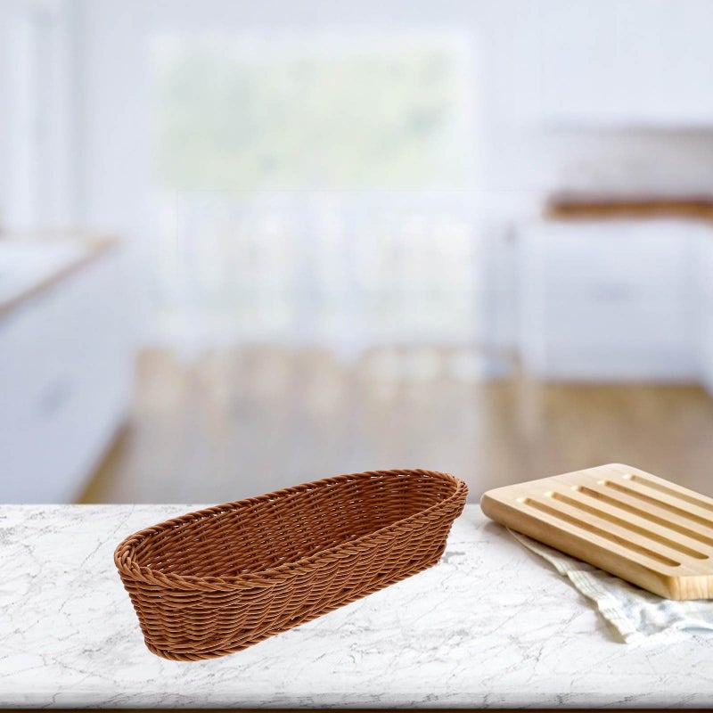Woven Storage Basket Organizer For Fruit Bread And Vegetables 36x14 5x7 5cm - Image 5