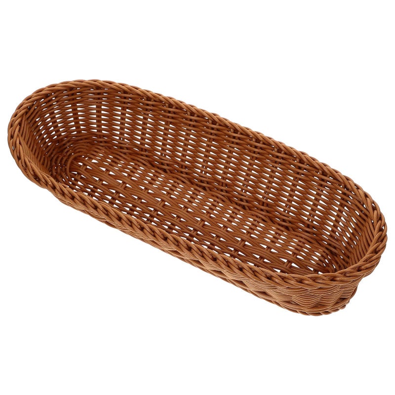 Woven Storage Basket Organizer For Fruit Bread And Vegetables 36x14 5x7 5cm - Image 2