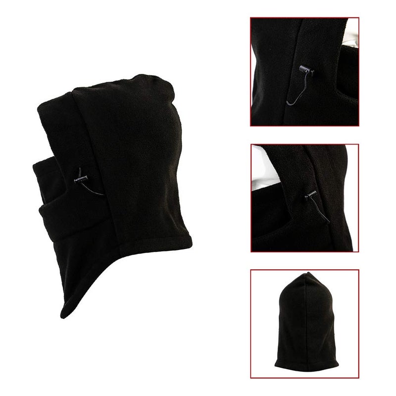 Hi -G Balaclava Ski Mask 2 Pcs - Windproof Warmer Fleece Adjustable Winter Mask for Men Women - Image 2