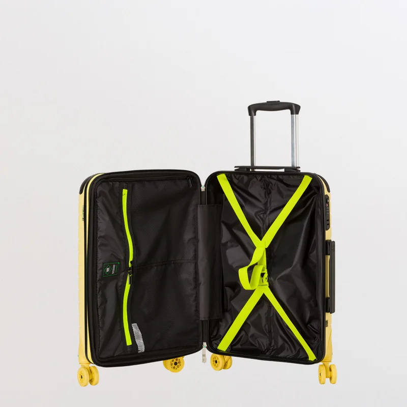 Carpisa Light Yellow Hard Trolleys S-Gotech Green Fw  | Best Price UAE