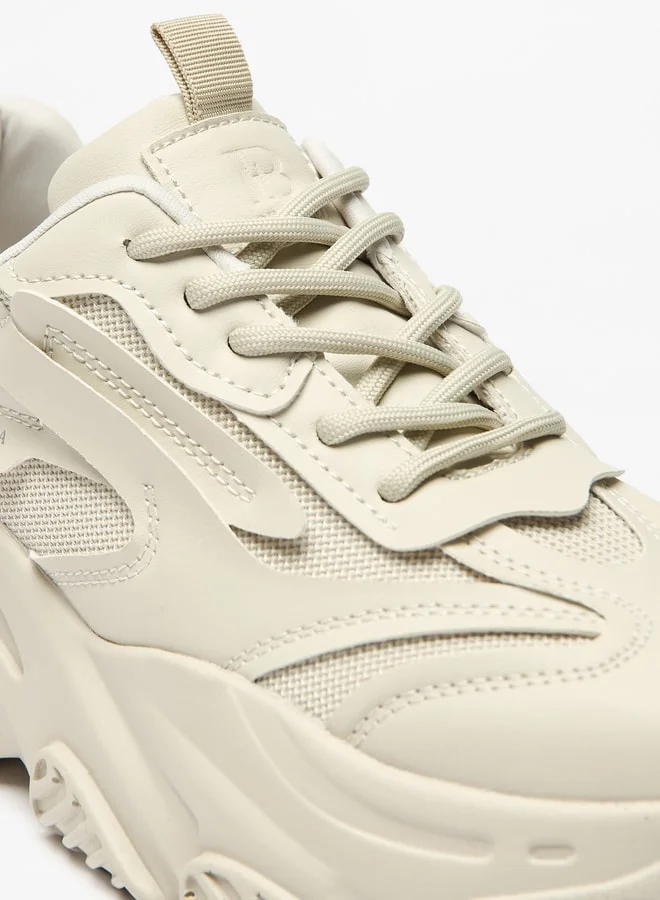 فلورا بيلا من شو إكسبرس Women's Panelled Sneakers with Lace-Up Closure