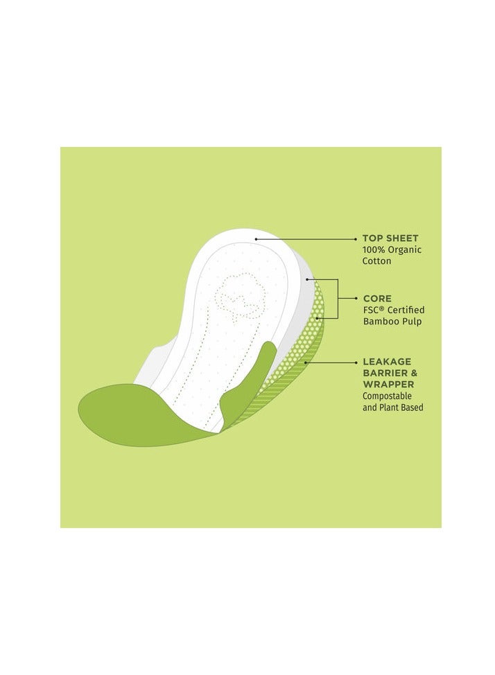 PEE SAFE Organic Cotton Sanitary Pads 10 Pcs - Image 4