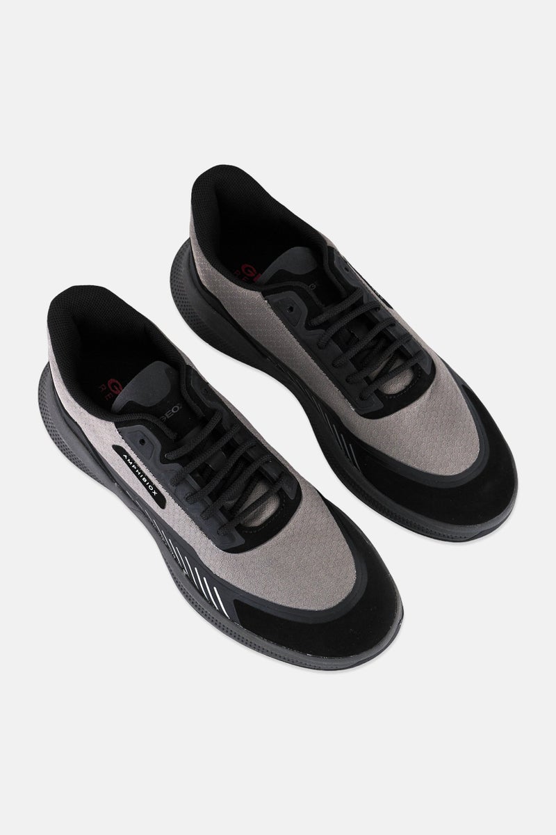 GEOX Men U PG1X ABX A Lace Up Casual Shoes, Grey - Image 3