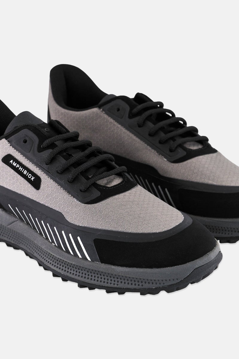 GEOX Men U PG1X ABX A Lace Up Casual Shoes, Grey - Image 4