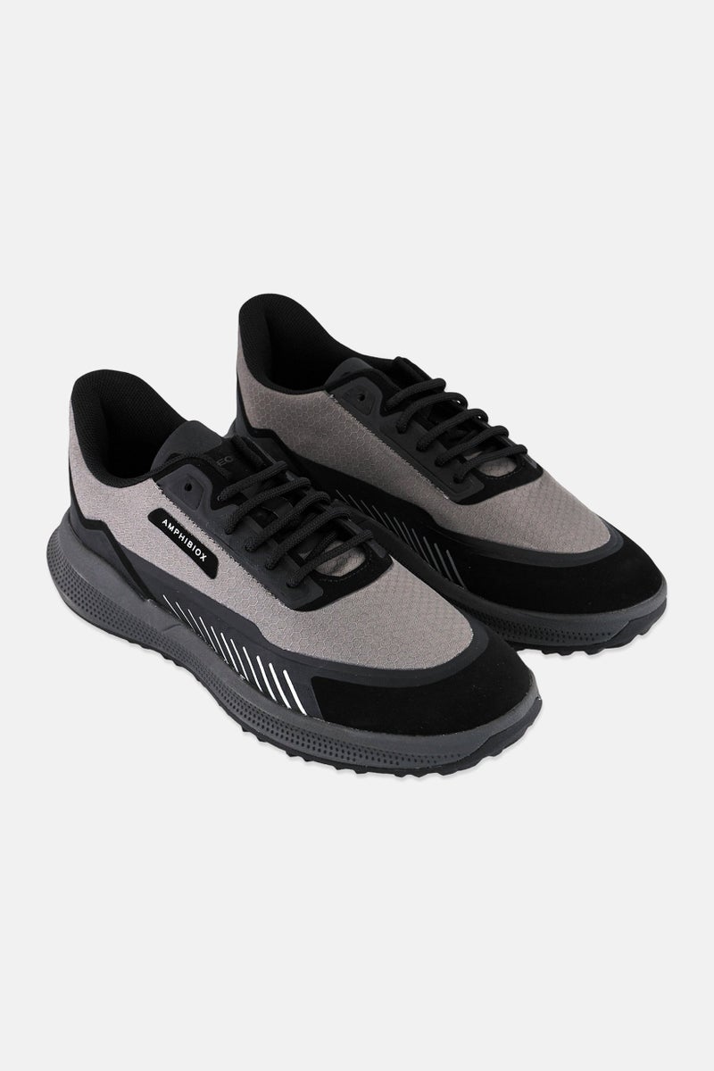 GEOX Men U PG1X ABX A Lace Up Casual Shoes, Grey - Image 1