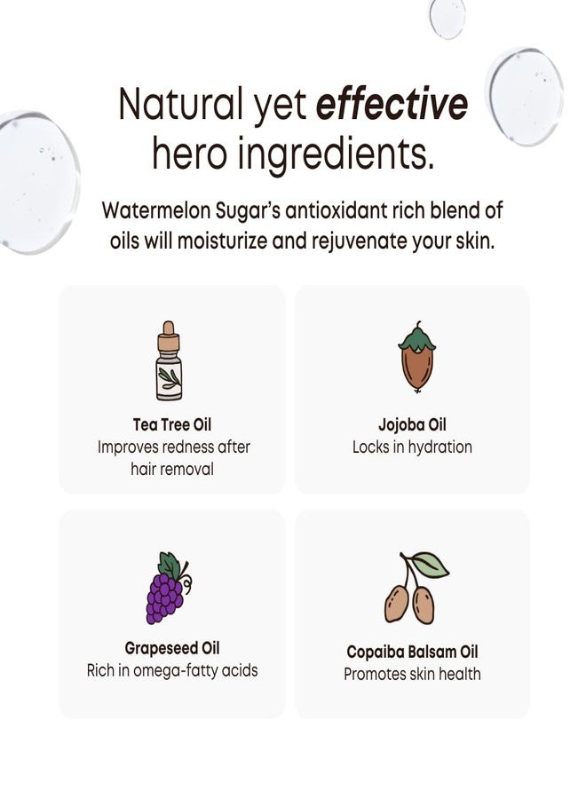 Bushbalm Ingrown Hair 2 Step Routine - Moisturize and Soothe - Ingrown Hair Oil (30 ml), Exfoliating Scrub (236 ml) - Watermelon Sugar - Valued at $49 - Image 4