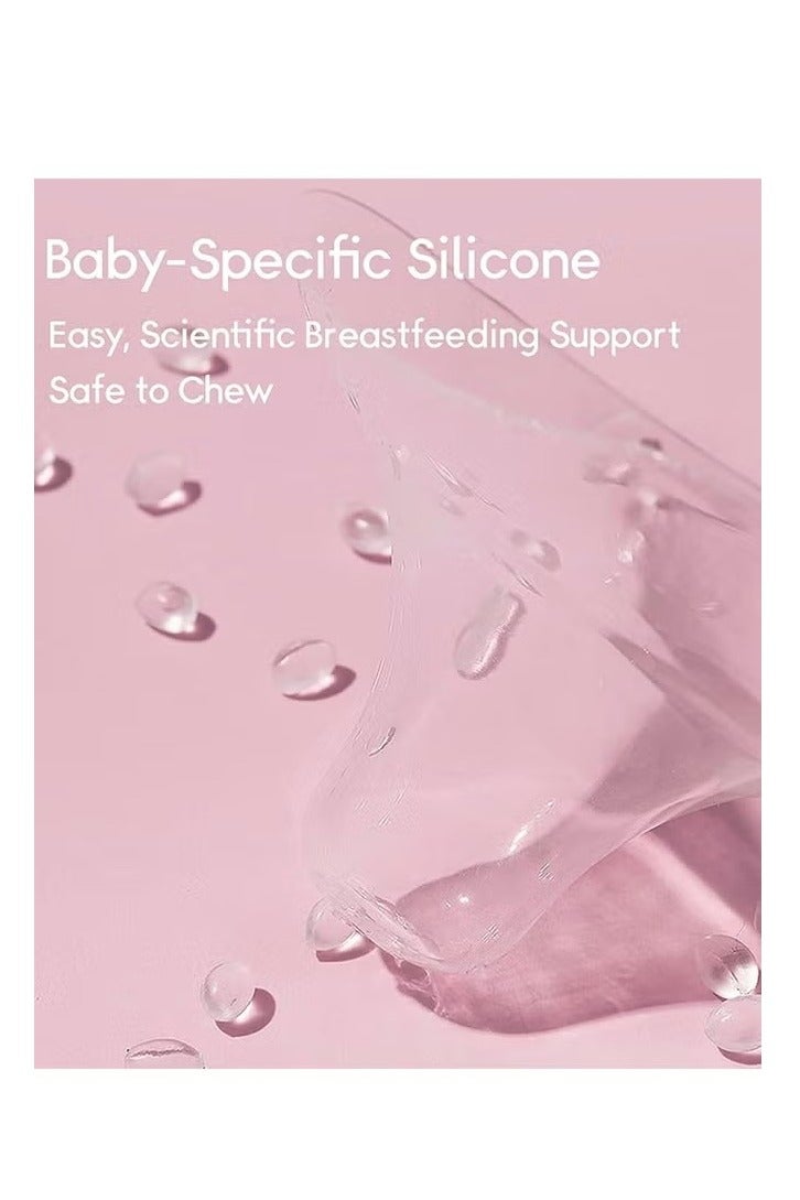 Nipple Shields Breastfeeding 20MM, Nipple Shell Guards for Nursing Newborn Baby, BPA Free Reusable Soft Silicone for Breastfeeding with Latch Difficulties or Flat or Inverted Nipples (2 Count) - Image 4