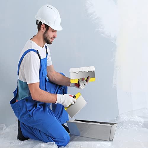 DEKEones Drywall Taping Knife Set, Stainless Steel Putty Knives Scraper with Tapered Blade for Wall Decoration Hand Tools(8",12") - Image 5