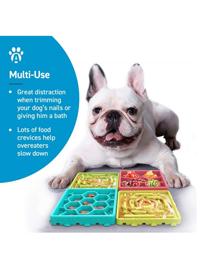 ANYPET Any Pet  Slow Feeding Mat, Tray, Slow Feeder Dog Bowls, Food Mat For Dog, Dog Lick Pad Anxiety Relief Feeding Mat With Suction - Image 2
