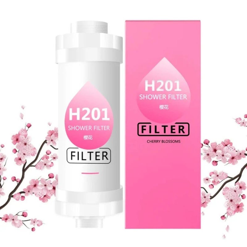 DOKMOE Shower Head Filter for Hard Water Vitamin C Shower Filter for Hard Water Filter Shower Water Vitamin C Aroma Shower Filter Aroma Vitamin Shower Filter Cherry - Image 1