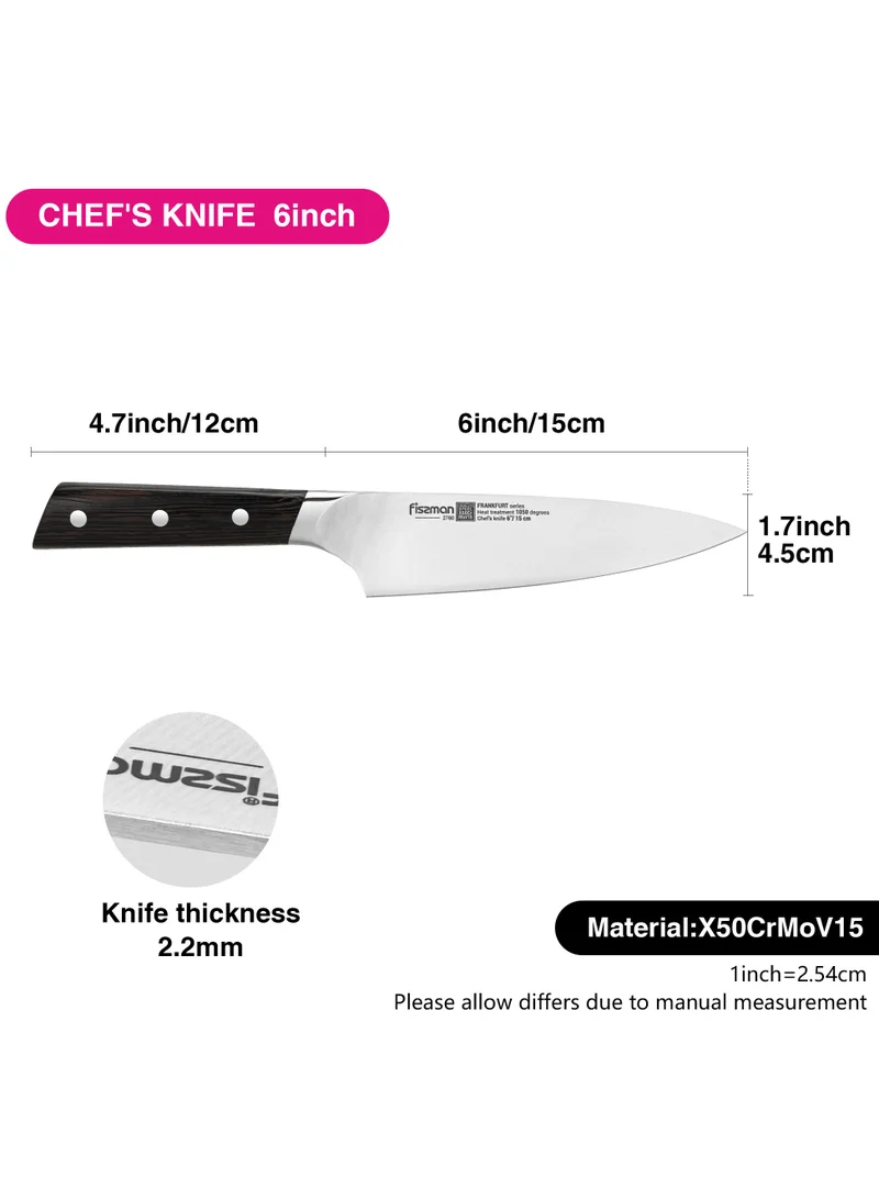 Fissman  6'' Chef's Knife FrankFurt Series, with Sturdy And Elegant Handle  | Best Price UAE