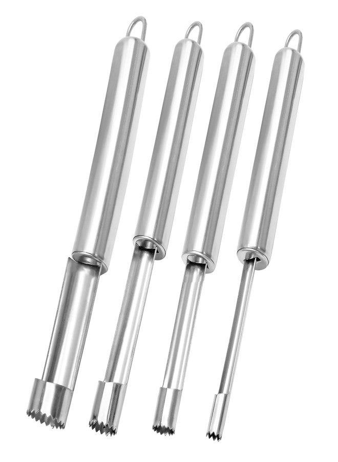 Coufce Multi-Function Corer and Pitter Set 4 Pieces Stainless Steel Remover Tools for Apple, Pear, Cherry, Jujube, Red Dates Suitable for Home Kitchen - Image 1