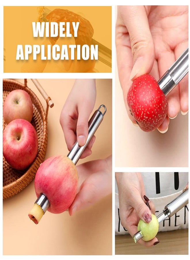 Coufce Multi-Function Corer and Pitter Set 4 Pieces Stainless Steel Remover Tools for Apple, Pear, Cherry, Jujube, Red Dates Suitable for Home Kitchen - Image 3
