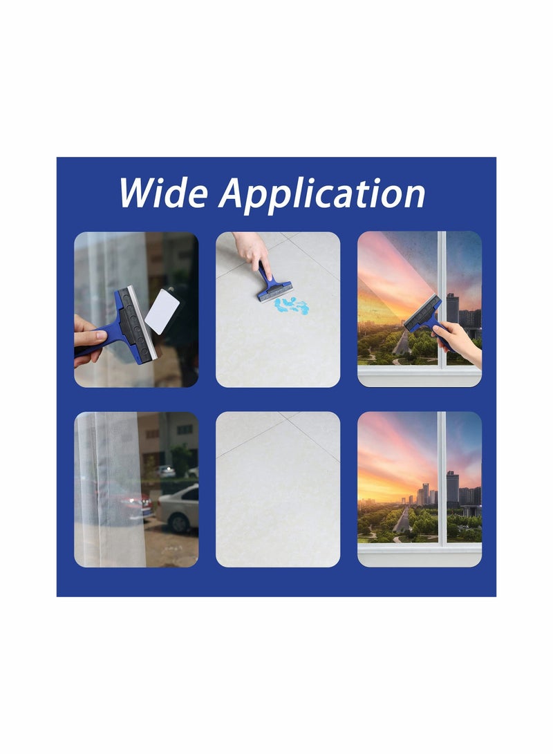 Razor Blade Scraper, 4 Scraper Tool with 10 Extra Replacement Metal Blades, Remover for Cleaning Paint, Caulk, Adhesive, Label, Decal, Sticker from Window, Glass, Tile, Floor, Stove Top - Image 3