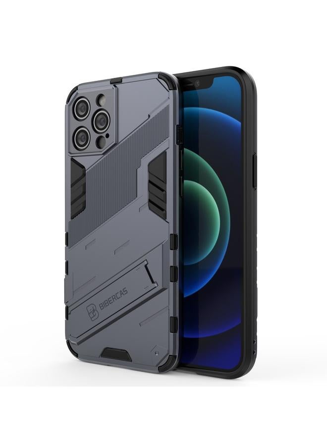 Zaboon Case For iPhone 12 Pro Max Punk Armor 2 in 1 PC + TPU Shockproof Case with Invisible Holder - Image 1