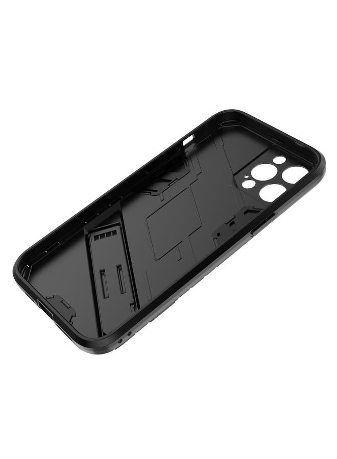 Zaboon Case For iPhone 12 Pro Max Punk Armor 2 in 1 PC + TPU Shockproof Case with Invisible Holder - Image 5