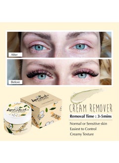 Lyon lash Lyonlash Pro Gentle Cream Remover 15G 0.51Fl. Oz Removes Eyelash Extension Glue Effectively Low Irritation For Sensitive Skin Essential Lash Extensions Supplies (Jasmine)  - Image 3