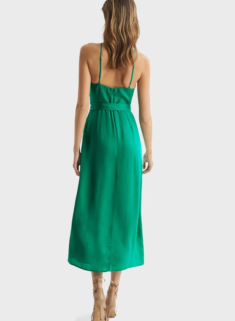 REISS Halter Neck Cut Out Dress for Women | Best Price UAE REISS Halter Neck Cut Out Dress for Women | Best Price UAE