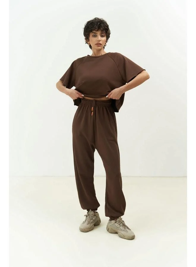 MAI STUDIOS CO.  Vero Coffee Crop Tracksuit for Women | Best Price UAE