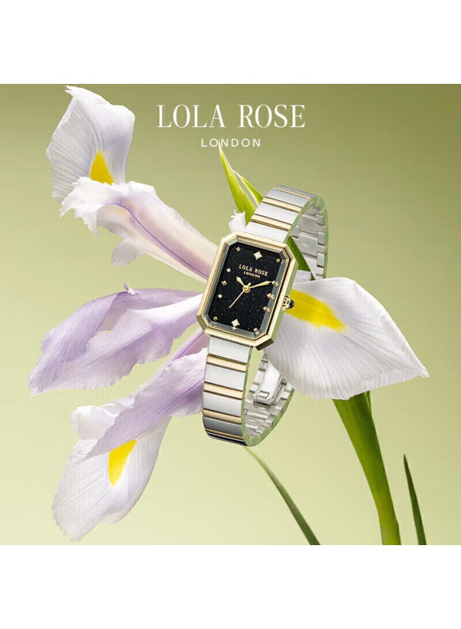 لولا روز Lola Rose Sugar Cube Small Green Watch، ساعة معصم من الأحجار الكريمة، ساعة نسائية، هدية يوم الحب Qixi للنساء - Image 2