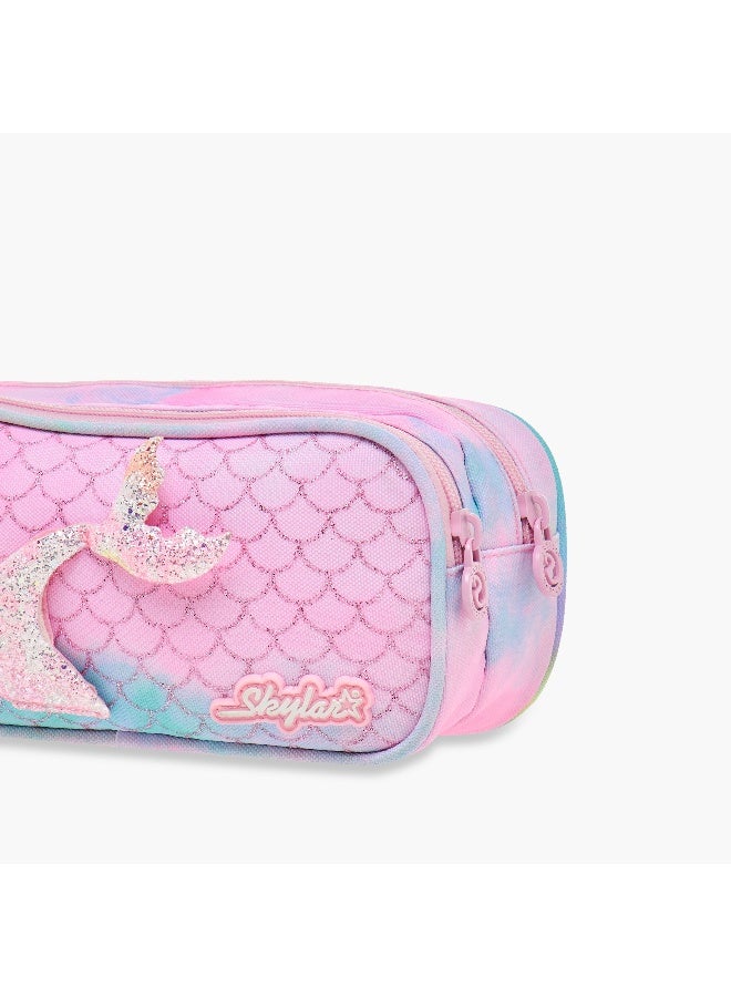 Skylar Mermaid Print Pencil Pouch for Girls - Image 5