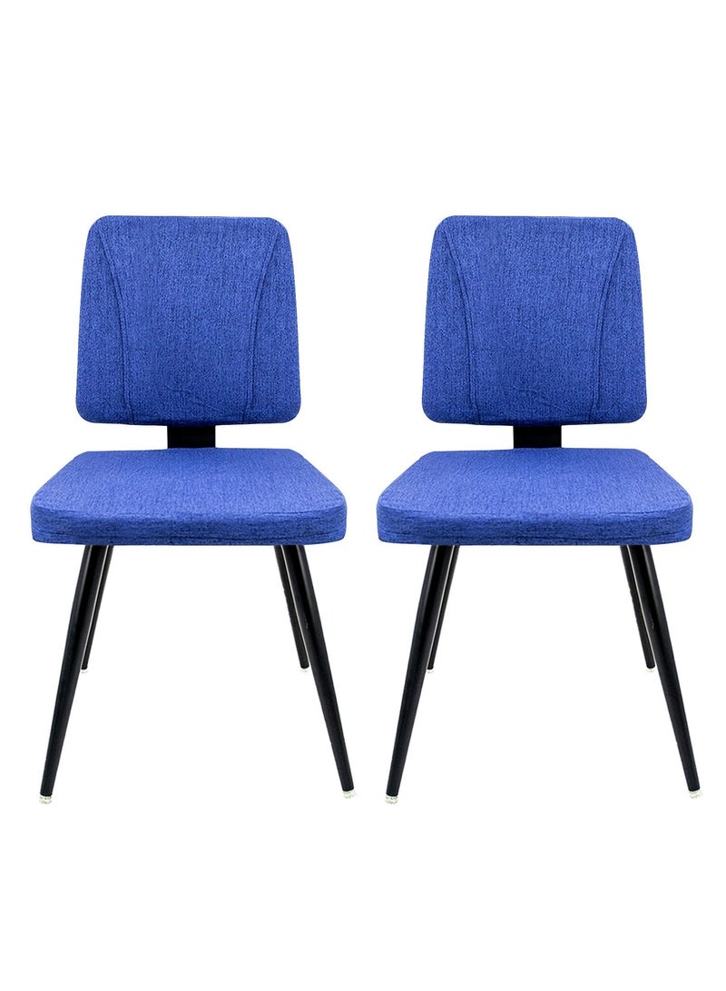 Bonita 2 Chairs Set Of Dining Side Chair With Washable PU Cushion Seat Back And Strong Non Slip Metallic Legs For Kitchen Dining Room Side Chair Living Room Chair  - Image 1
