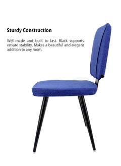 Bonita 2 Chairs Set Of Dining Side Chair With Washable PU Cushion Seat Back And Strong Non Slip Metallic Legs For Kitchen Dining Room Side Chair Living Room Chair  - Image 3