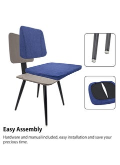 Bonita 2 Chairs Set Of Dining Side Chair With Washable PU Cushion Seat Back And Strong Non Slip Metallic Legs For Kitchen Dining Room Side Chair Living Room Chair  - Image 4
