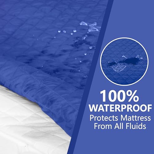 AVI Ultra Soft Waterproof Quilted Fitted Mattress Protector King Size Breathable Hypoallergenic Noiseless Bed Protector Mattresses Cover (King 72x78 inch | 6x6.5 ft, Navy Blue) - Image 5