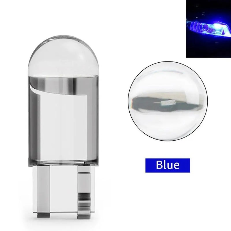 T10 LED Crystal Bulb Car Illumination Integrated Lights 7 Color Wedge License Plate Light Dome Indicator Light Reading Light - Image 1